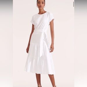 NWOT Veronica Beard TRAIL DRESS Belted Cotton Midi